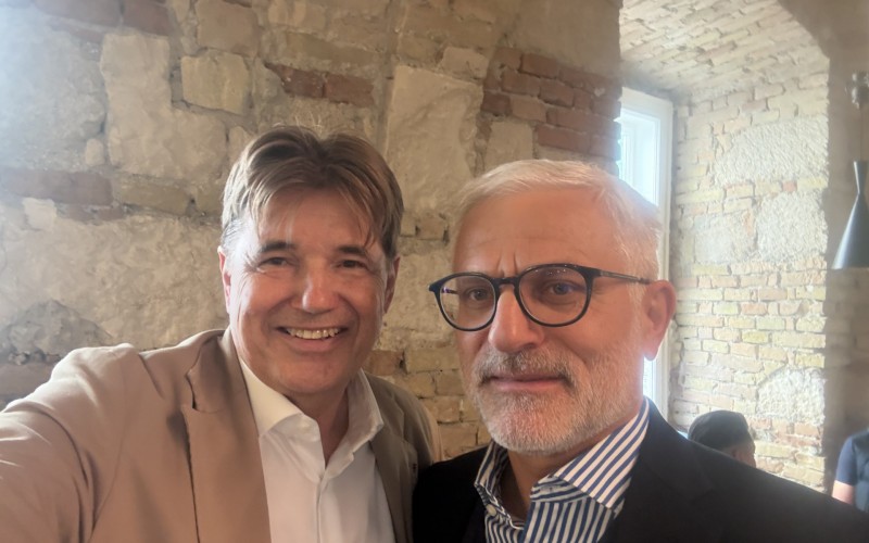 Nagy Elek a Magyar Bankszövetség elnökével, Jelasity Radovánnal